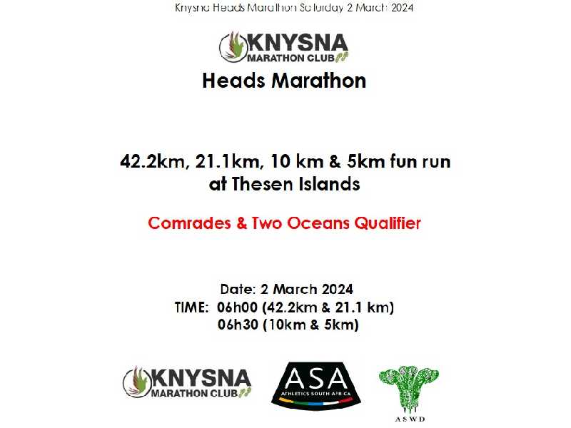 Knysna Heads Marathon