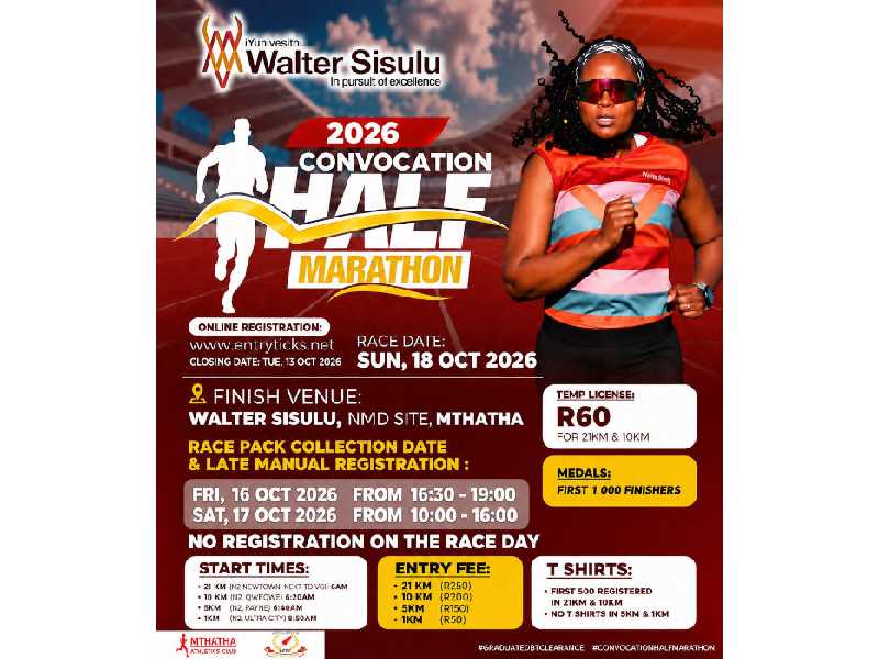 Walter Sisulu Convocation Half Marathon